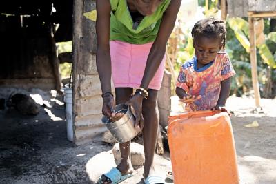 Jolène et son plus jeune, Raphaël, trois ans. Raphaël souffrait de malnutrition sévère et a été soigné à Cange et Mirebalais, notamment par Nourimanba. 
