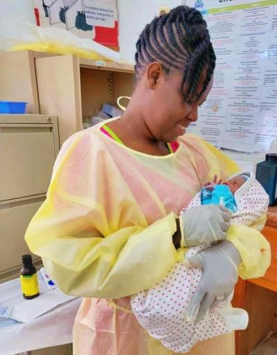 Widnie Pacombe Sage-Femme et responsable du service Sante Fanm du centre de santé de Ti Lory